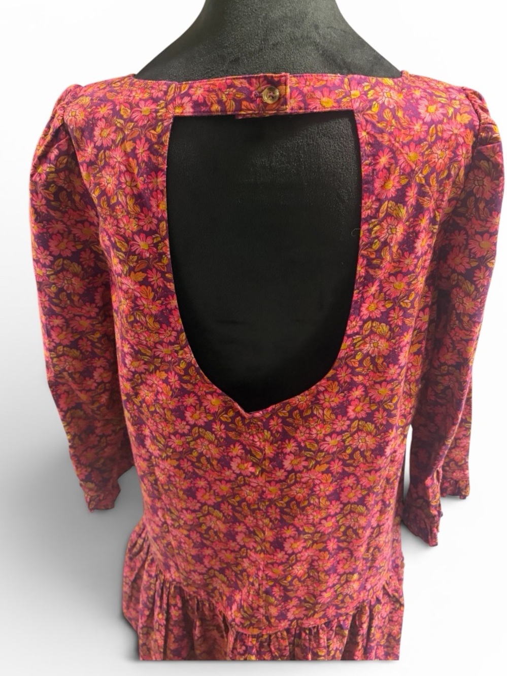 Free people The Avenue Mini Dress Floral Printed Ruffle
Cutout Scoop Neck New - Picture 5 of 9